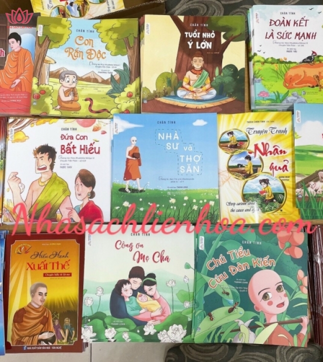 Combo 16 cuốn truyện tranh Phật giáo in màu